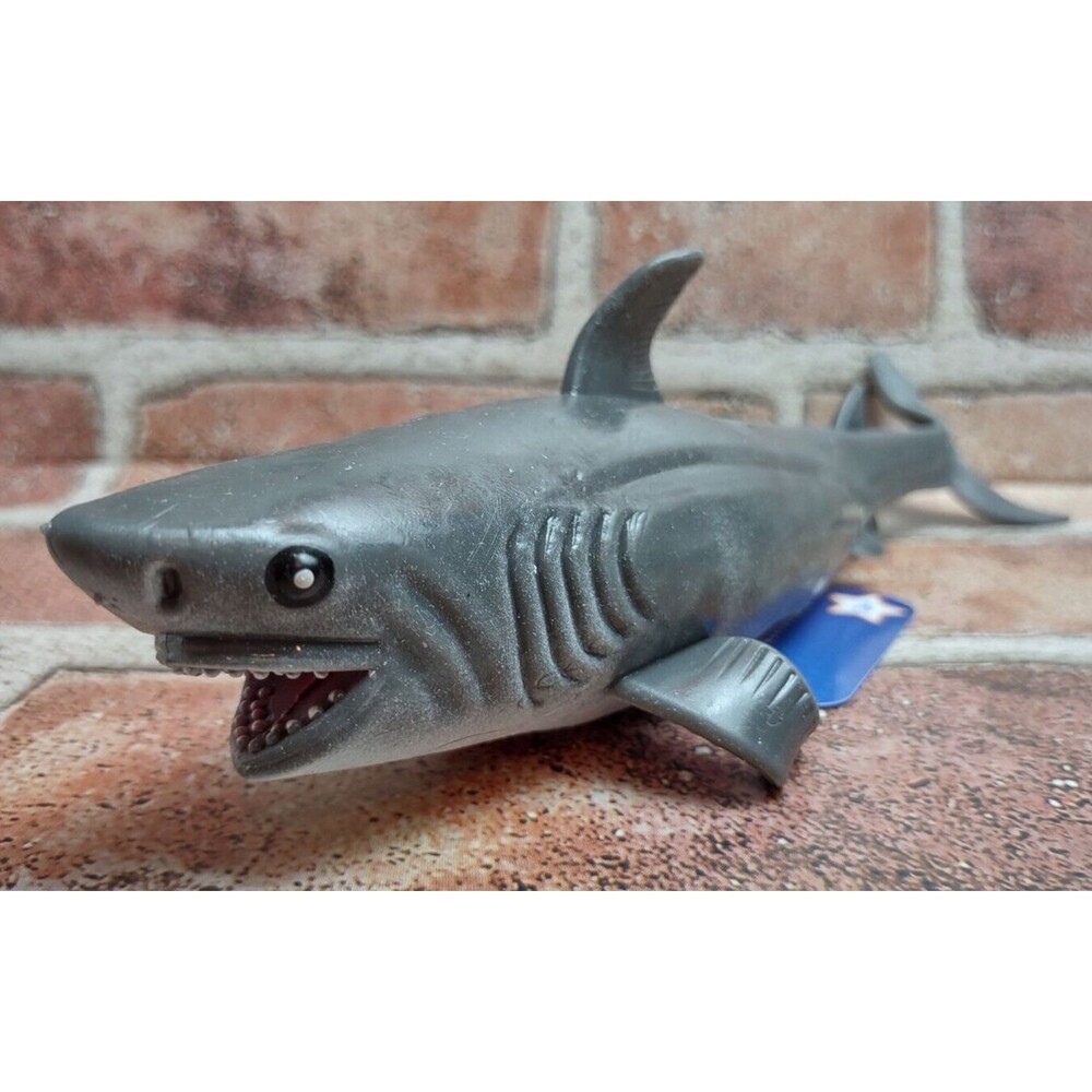 Great White Shark Life Like Toymendous Realistic Squishy Stretchable Toy Figure